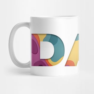 DAD Multicolor Shirt Mug